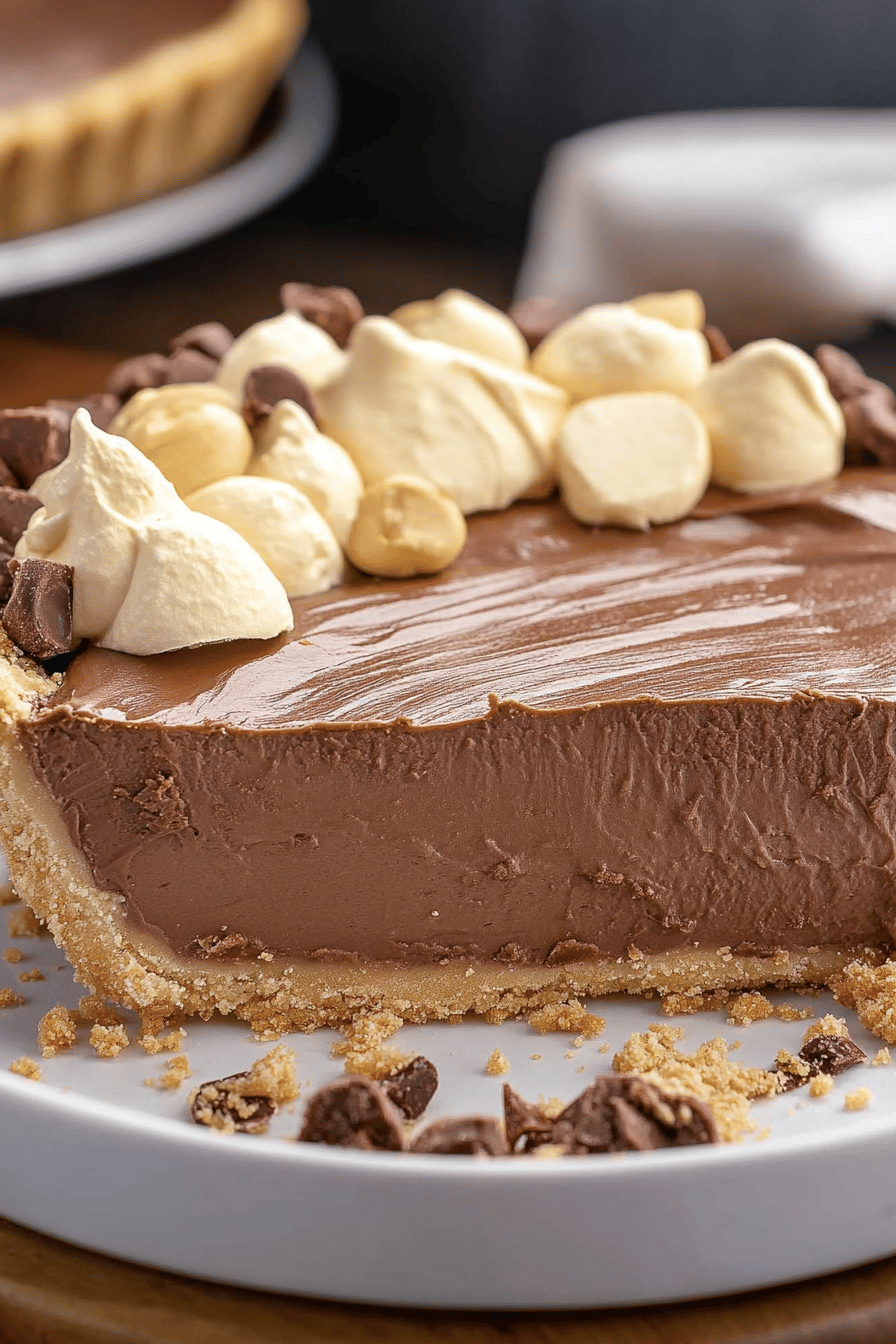 Easy Nutella Pie Recipe Final Dish Presentation
