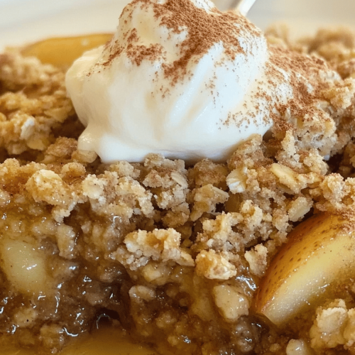Easy Oatmeal Apple Crumble