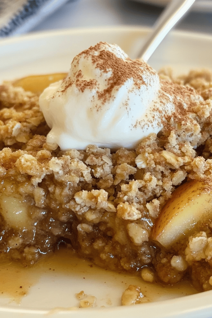 Easy Oatmeal Apple Crumble