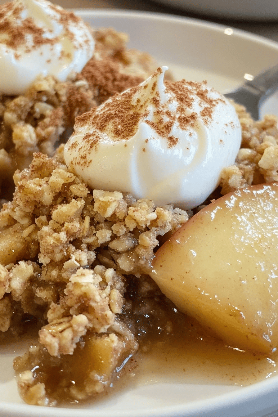 Easy Oatmeal Apple Crumble ingredients