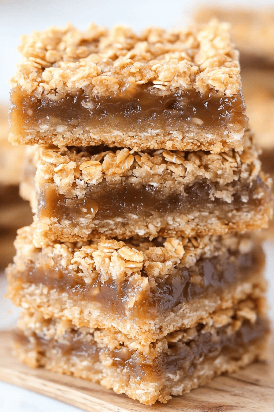 Easy Oatmeal Carmelitas Recipe Final Dish Presentation