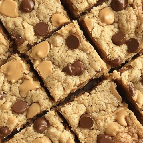 Easy Oatmeal Chocolate Chip Peanut Butter Bars