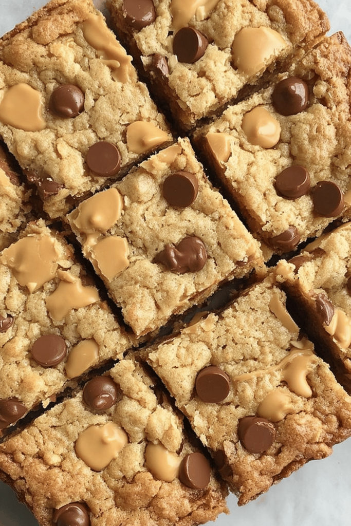 Easy Oatmeal Chocolate Chip Peanut Butter Bars
