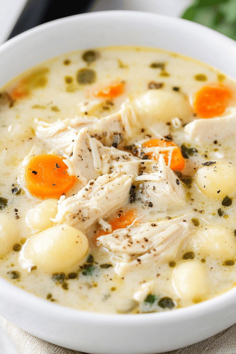 Easy Olive Garden Chicken Gnocchi Soup Recipe