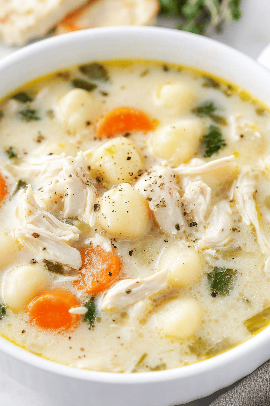 Easy Olive Garden Chicken Gnocchi Soup Recipe ingredients