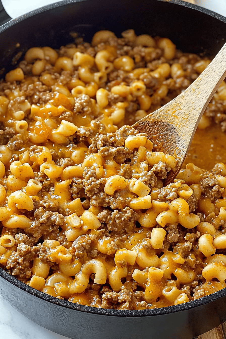 Easy One-Pot Homemade Hamburger Helper Recipe Final Dish Presentation