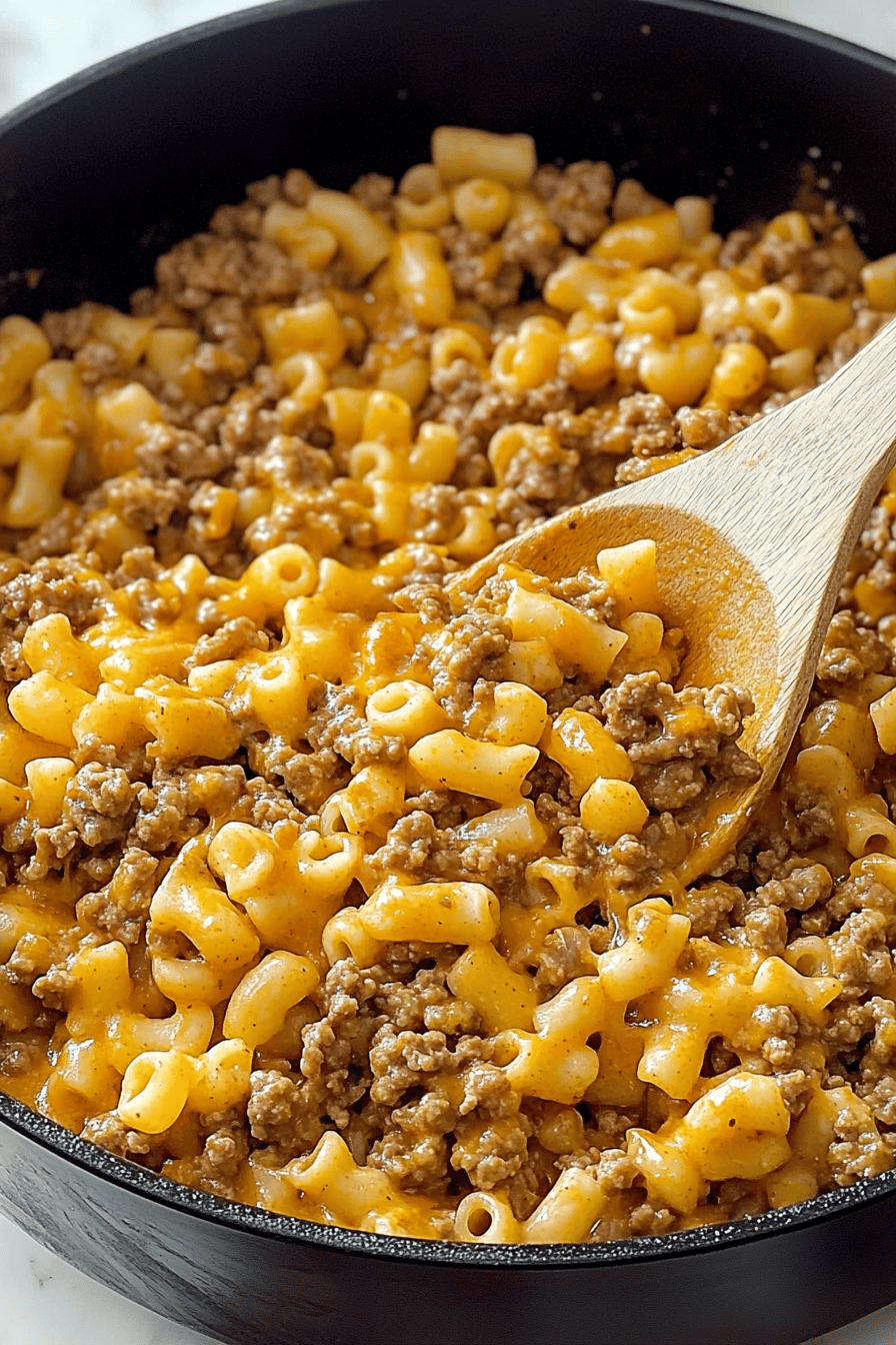Easy One-Pot Homemade Hamburger Helper Recipe Final Dish Presentation