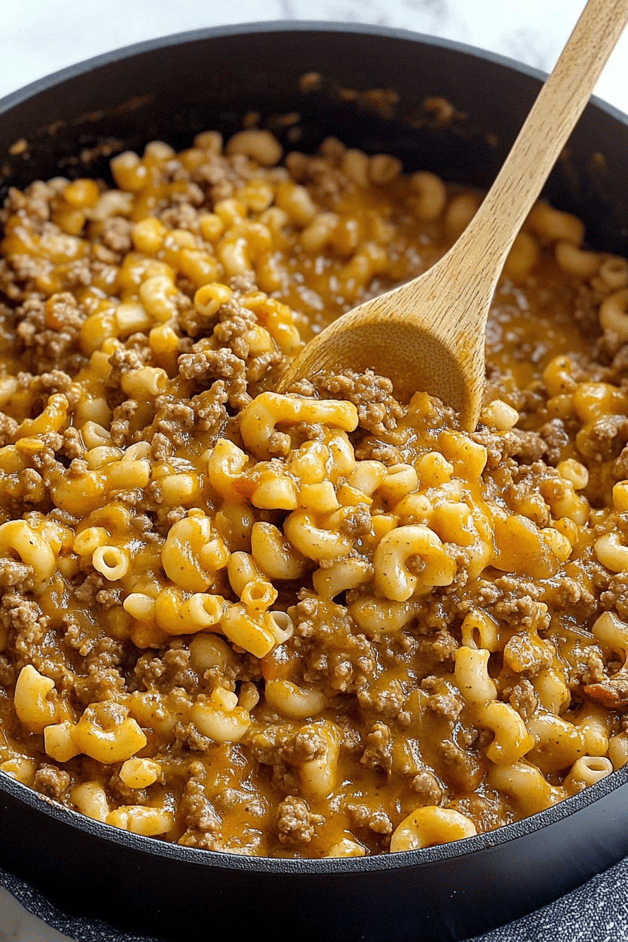 Easy One-Pot Homemade Hamburger Helper Recipe ingredients