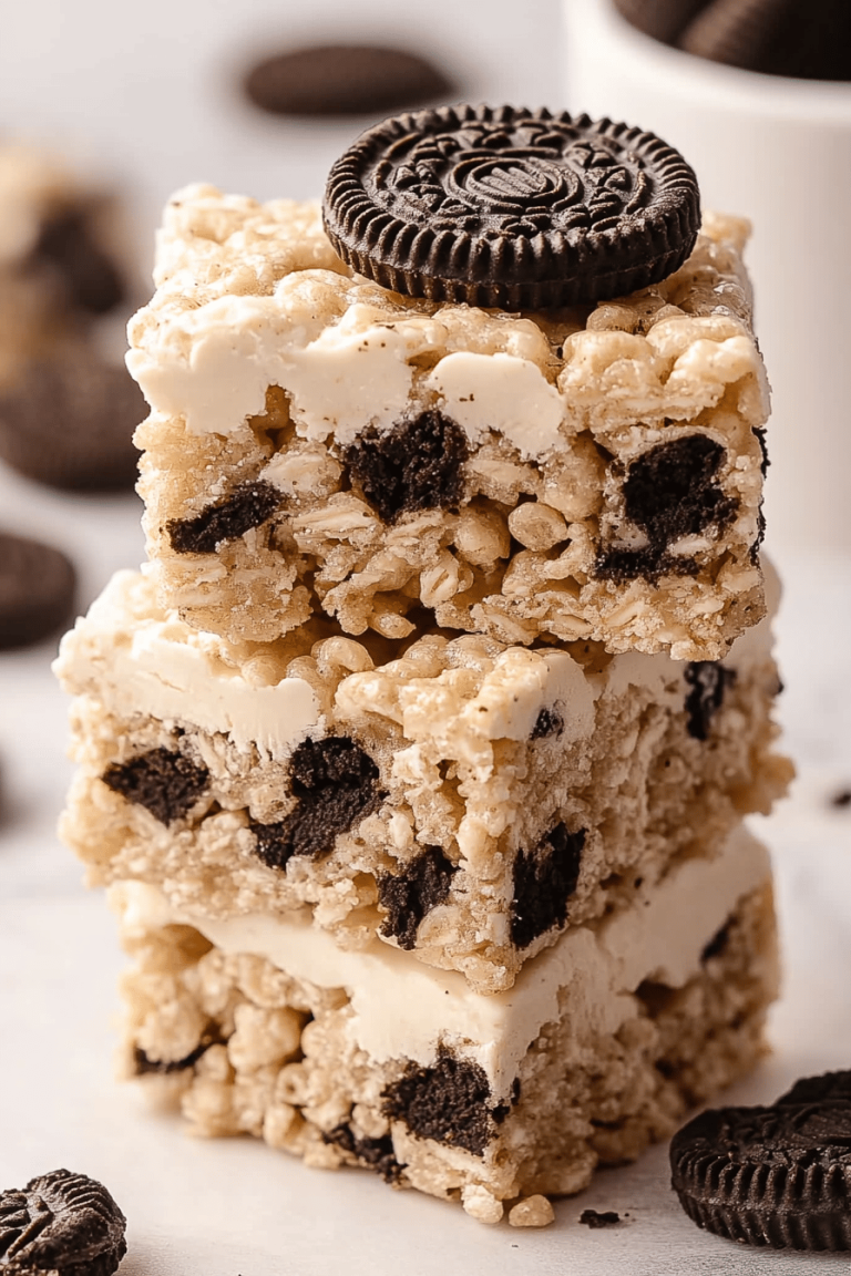 Easy Oreo Rice Krispie Treats Recipe