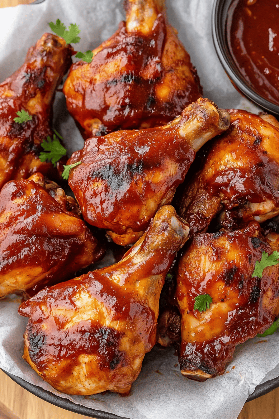 Easy Oven-Baked BBQ Chicken Drumsticks Recipe Final Dish Presentation
