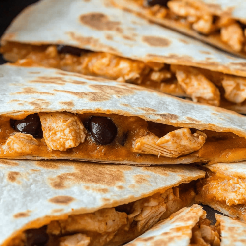 Easy Oven-Baked Chicken Quesadillas