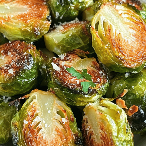 Easy Oven-Roasted Parmesan Brussels Sprouts Recipe