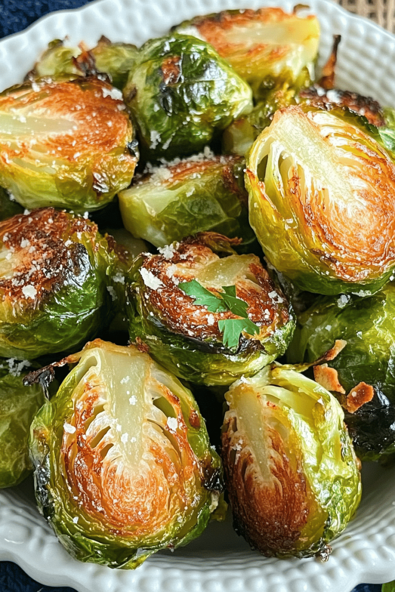 Easy Oven-Roasted Parmesan Brussels Sprouts Recipe