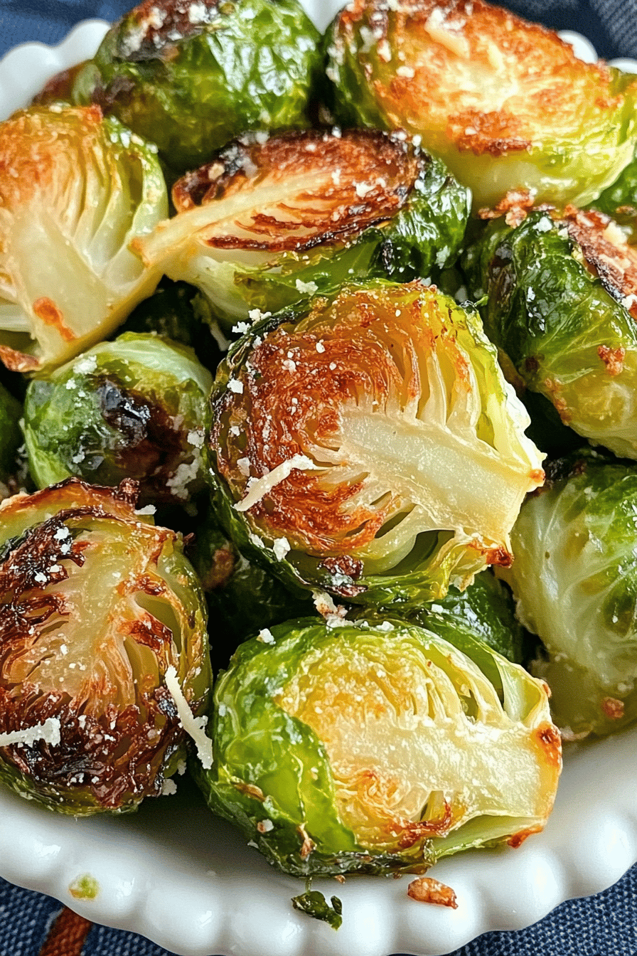 Easy Oven-Roasted Parmesan Brussels Sprouts Recipe ingredients