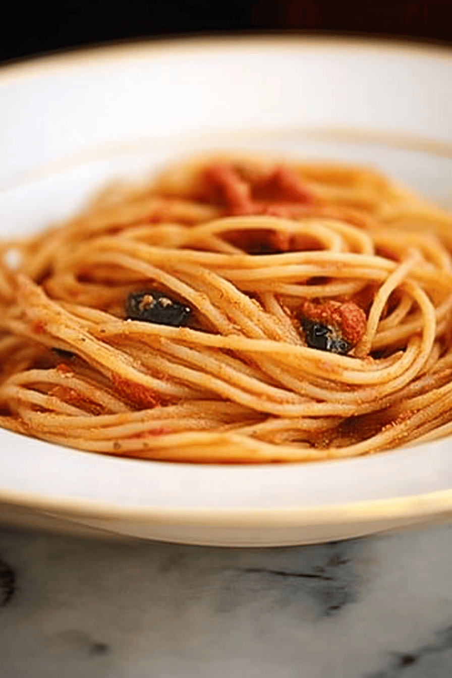 Easy Pasta Puttanesca Recipe ingredients