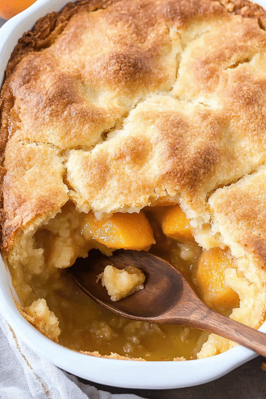 Easy Peach Cobbler Recipe ingredients