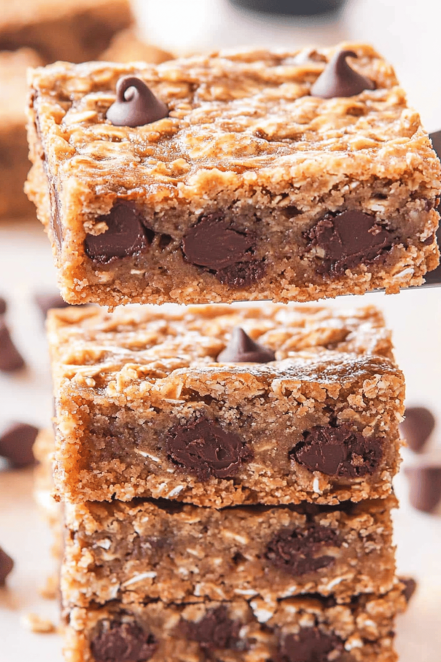 Easy Peanut Butter Oatmeal Bars Recipe ingredients