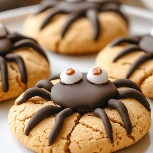 Easy Peanut Butter Spider Cookies Recipe