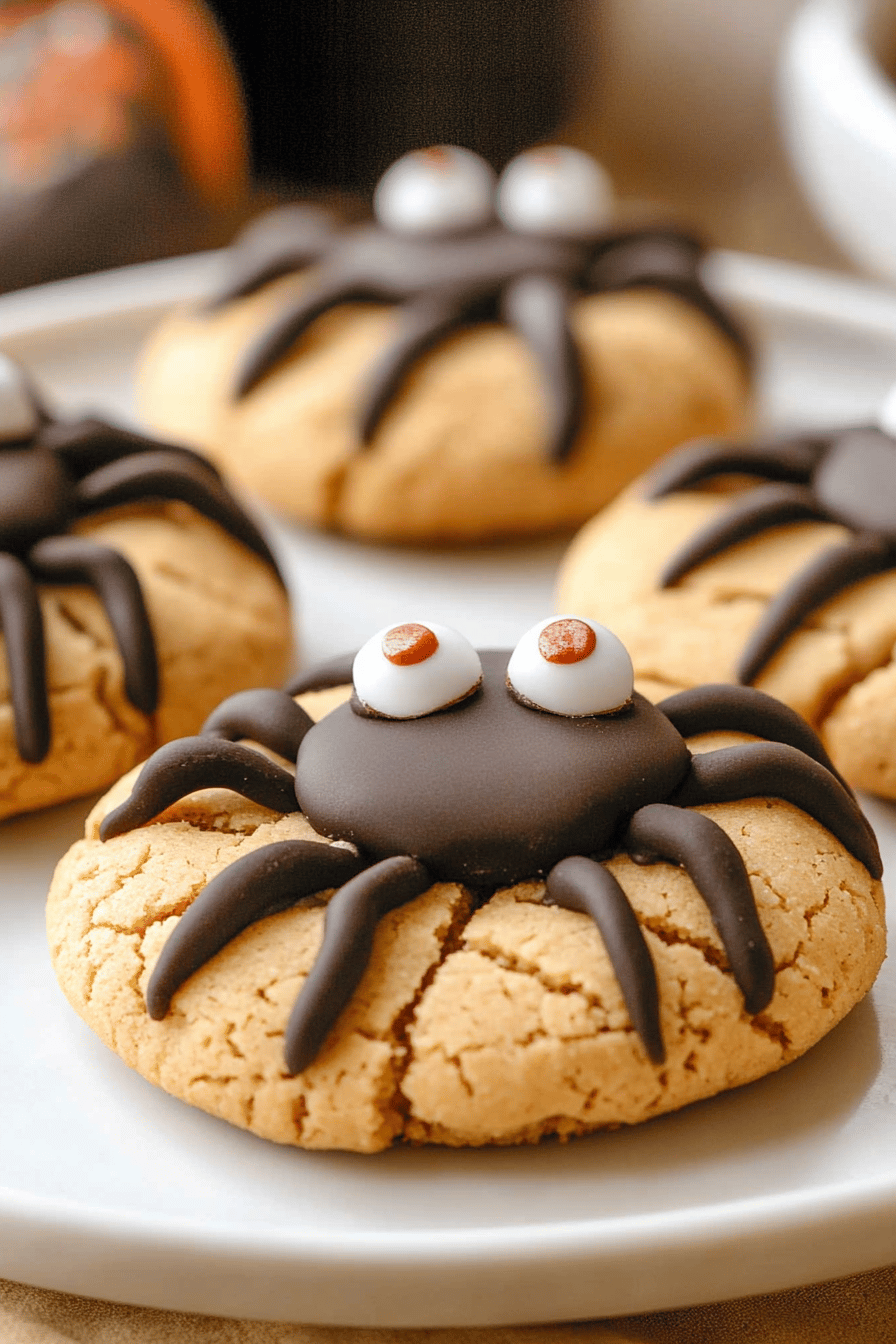 Easy Peanut Butter Spider Cookies Recipe