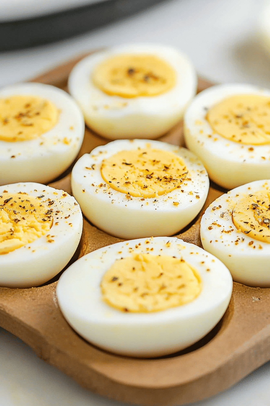 Easy Peel Instant Pot Hard Boiled Eggs Final Dish Presentation