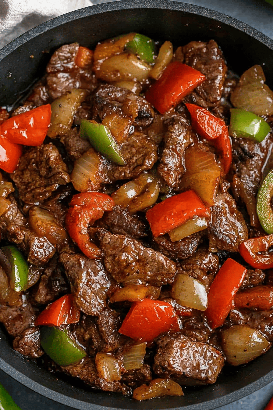 Easy Pepper Steak Recipe ingredients