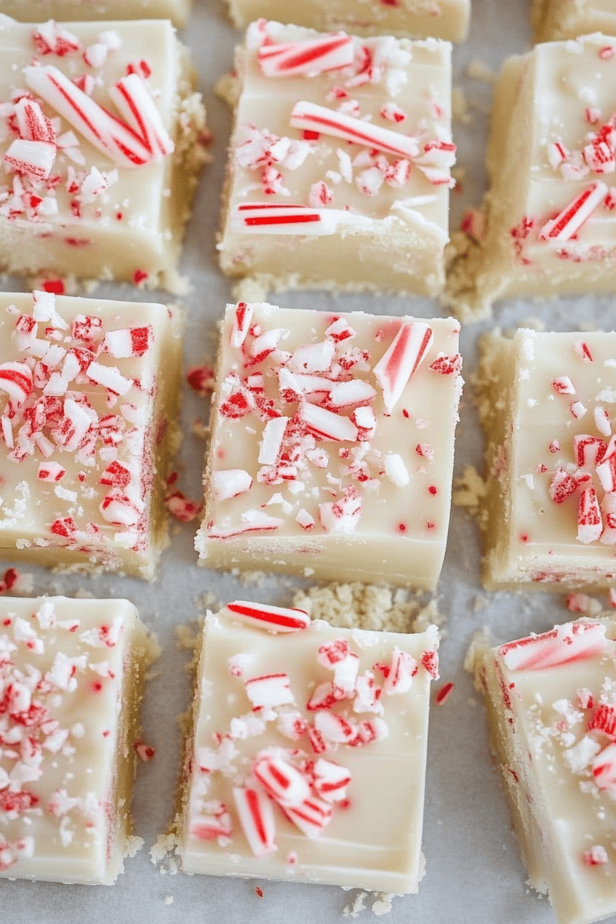 Easy Peppermint Crunch Fudge Recipe Final Dish Presentation