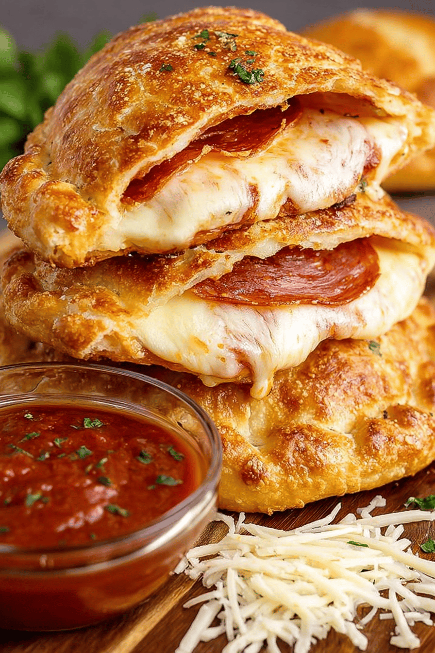 Easy Pepperoni Calzone Recipe Final Dish Presentation