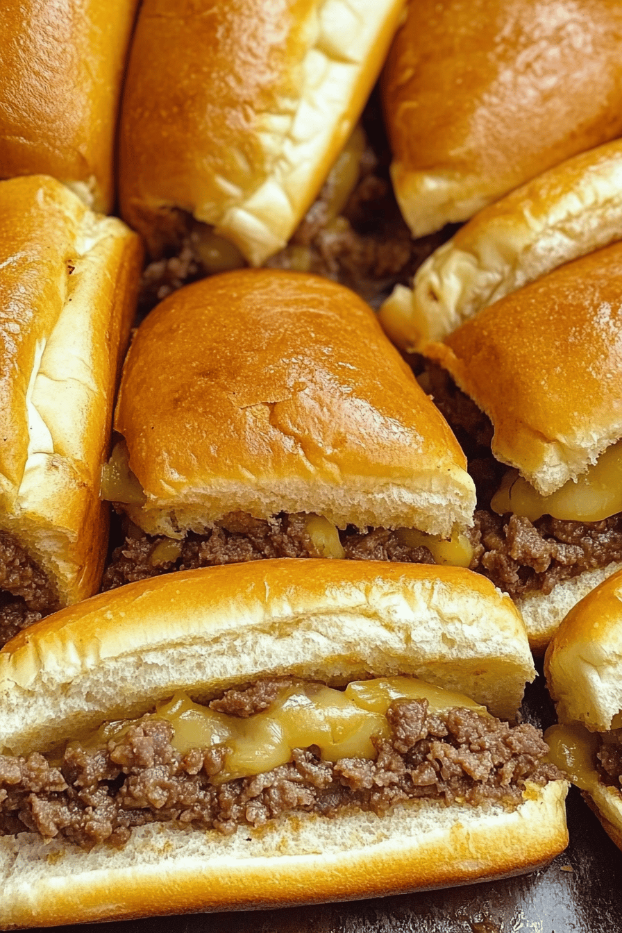 Easy Philly Cheesesteak Sloppy Joes Recipe Final Dish Presentation