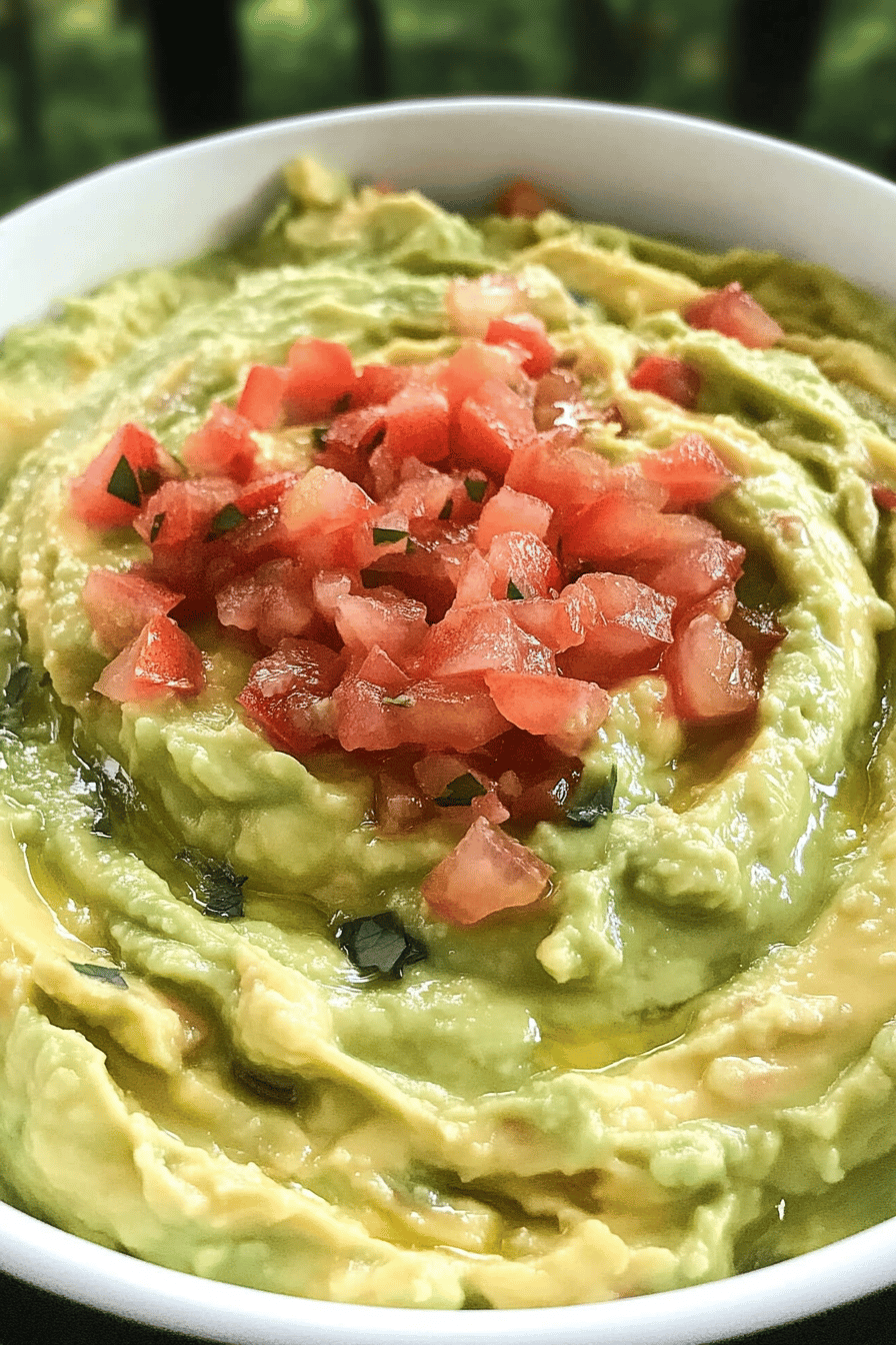 Easy Pico de Gallo Guacamole Recipe Final Dish Presentation