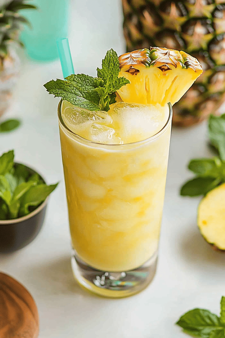 Easy Pineapple Crush Cocktail Recipe ingredients