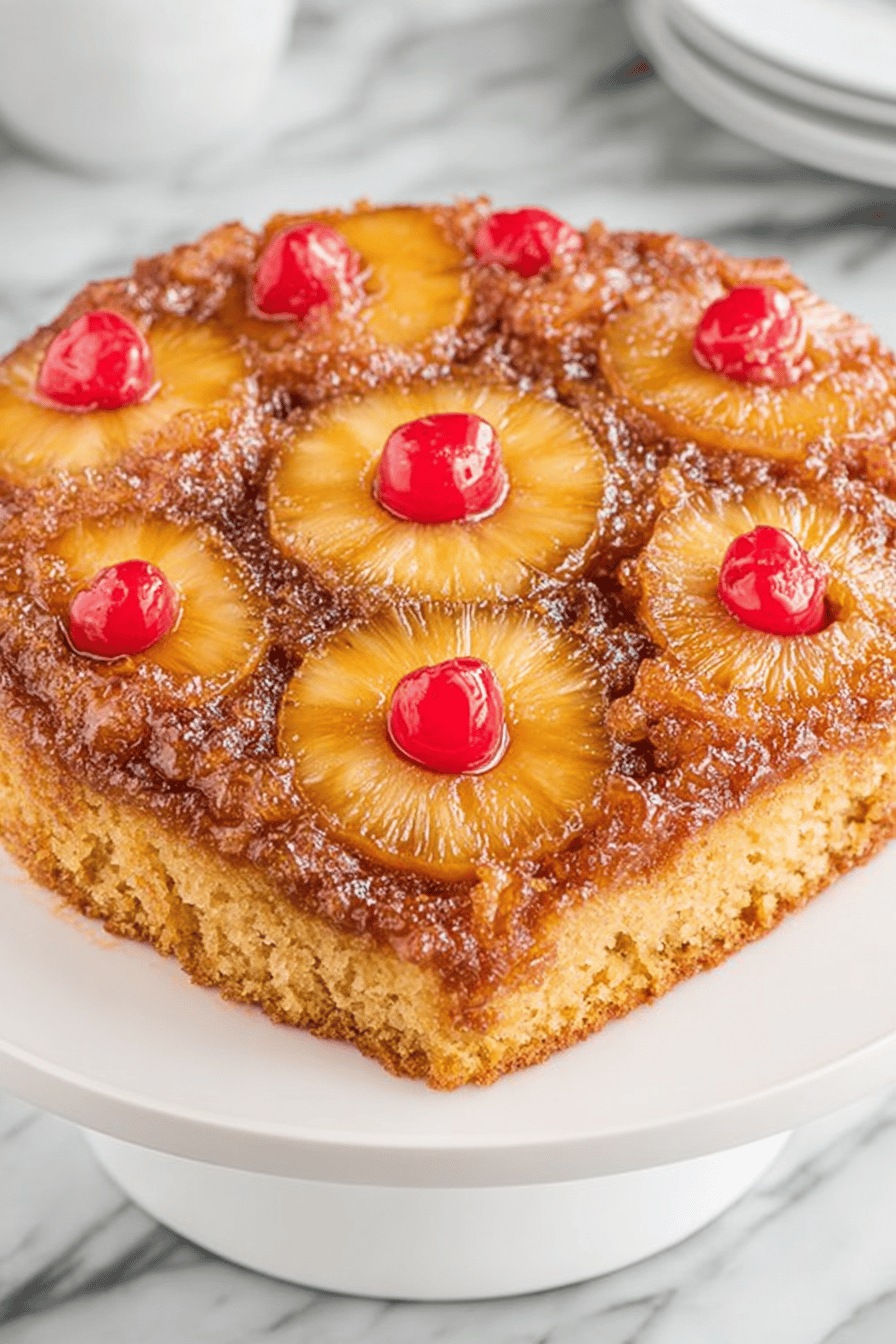 Easy Pineapple Upside-Down Cake Recipe ingredients