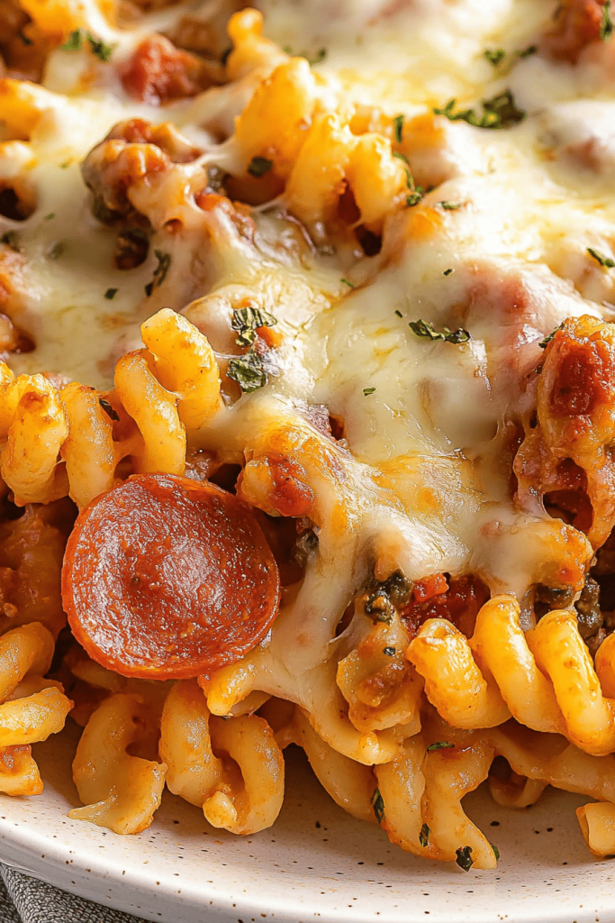 Easy Pizza Pasta Casserole Recipe