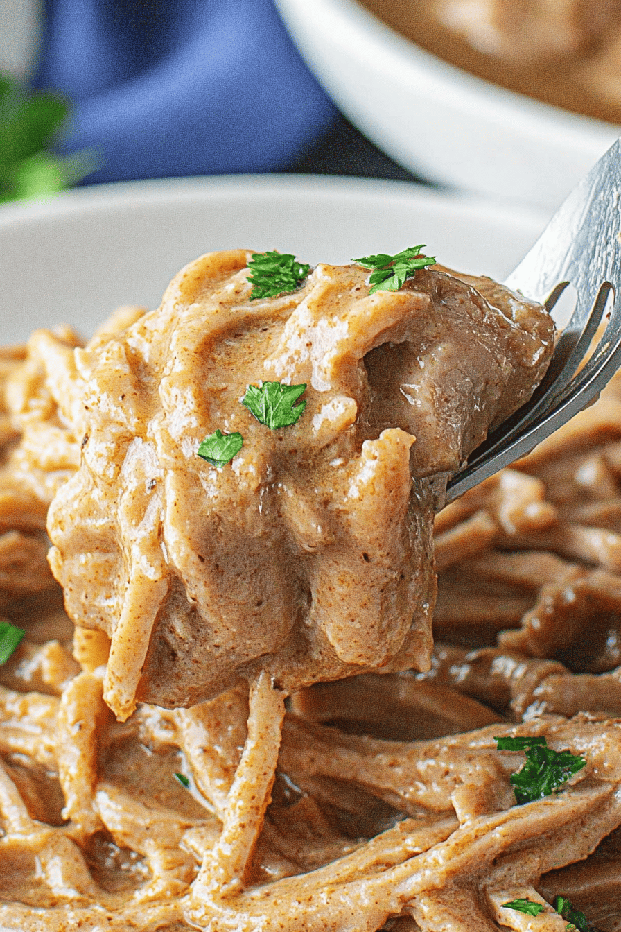 Easy Pork Tenderloin with Gravy Recipe Final Dish Presentation