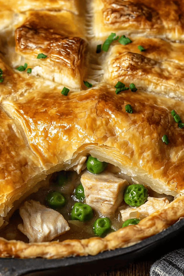 Easy Puff Pastry Chicken Pot Pie Recipe