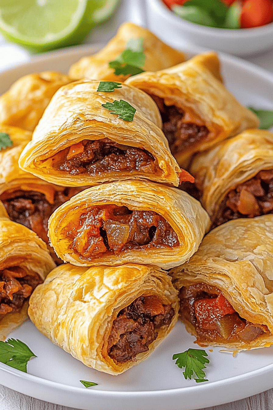Easy Puff Pastry Tacos ingredients