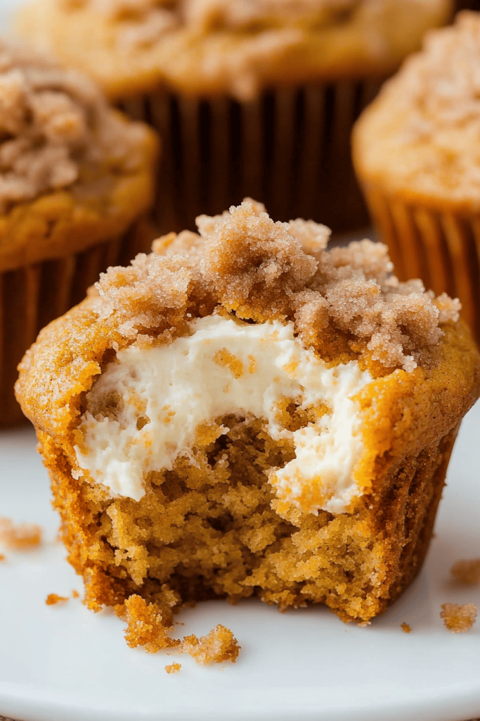 Easy Pumpkin Cream Cheese Streusel Muffins