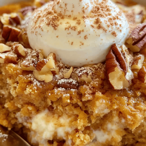 Easy Pumpkin Pie Pecan Cobbler Recipe