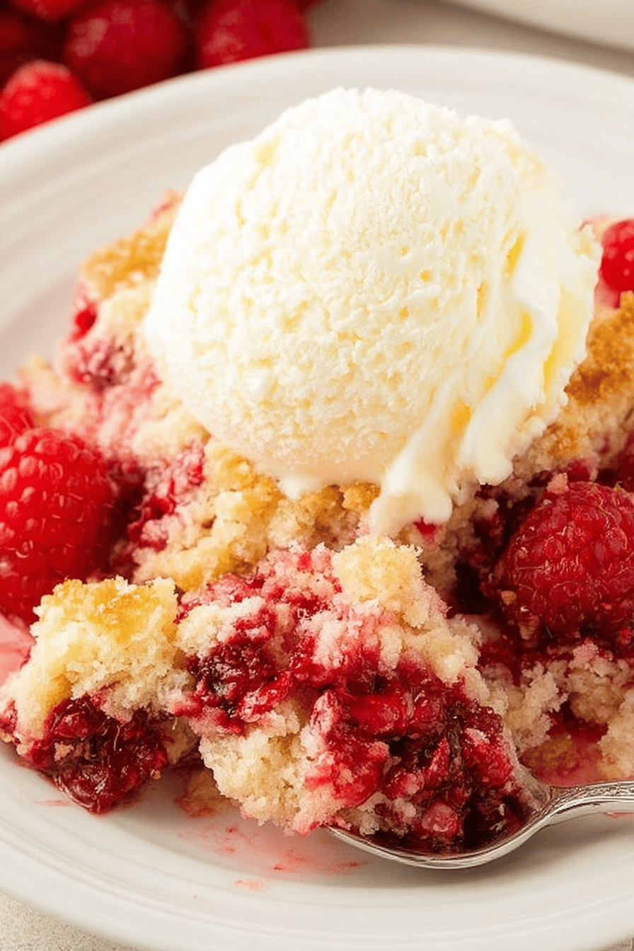 Easy Raspberry Cobbler Recipe ingredients