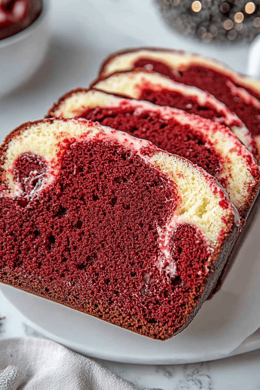 Easy Red Velvet Loaf Recipe Final Dish Presentation
