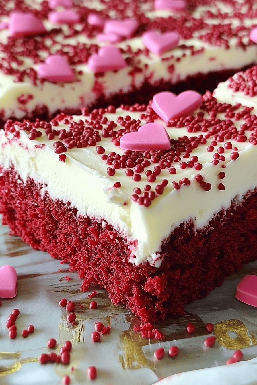 Easy Red Velvet Sheet Cake Recipe ingredients