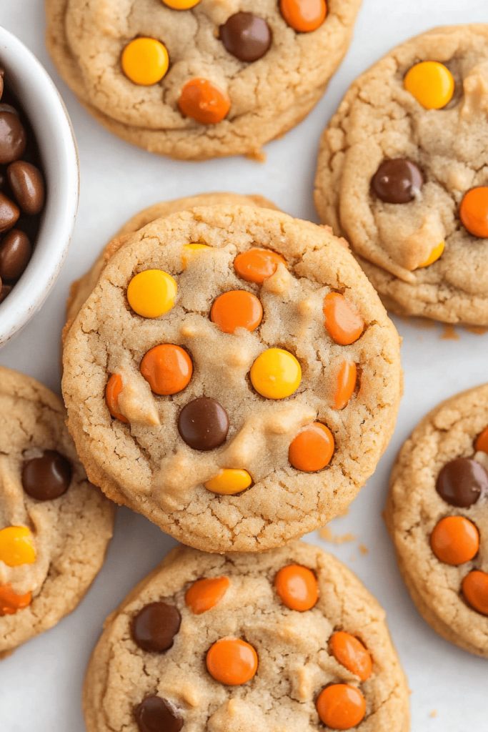 Easy Reese's Pieces Peanut Butter Cookies Recipe