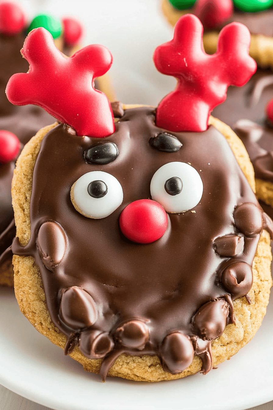 Easy Reindeer Cookies Recipe Final Dish Presentation