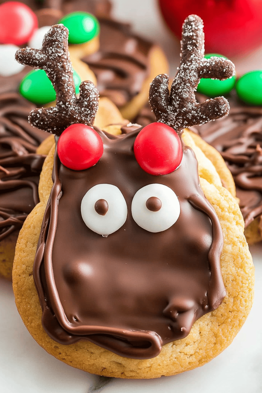 Easy Reindeer Cookies Recipe Final Dish Presentation