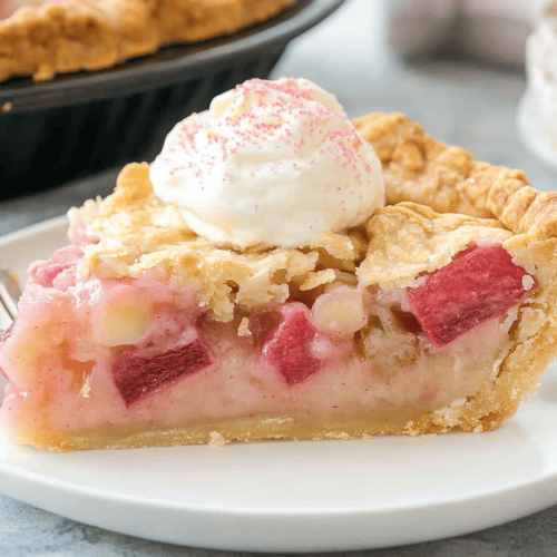 Easy Rhubarb Cream Pie Recipe