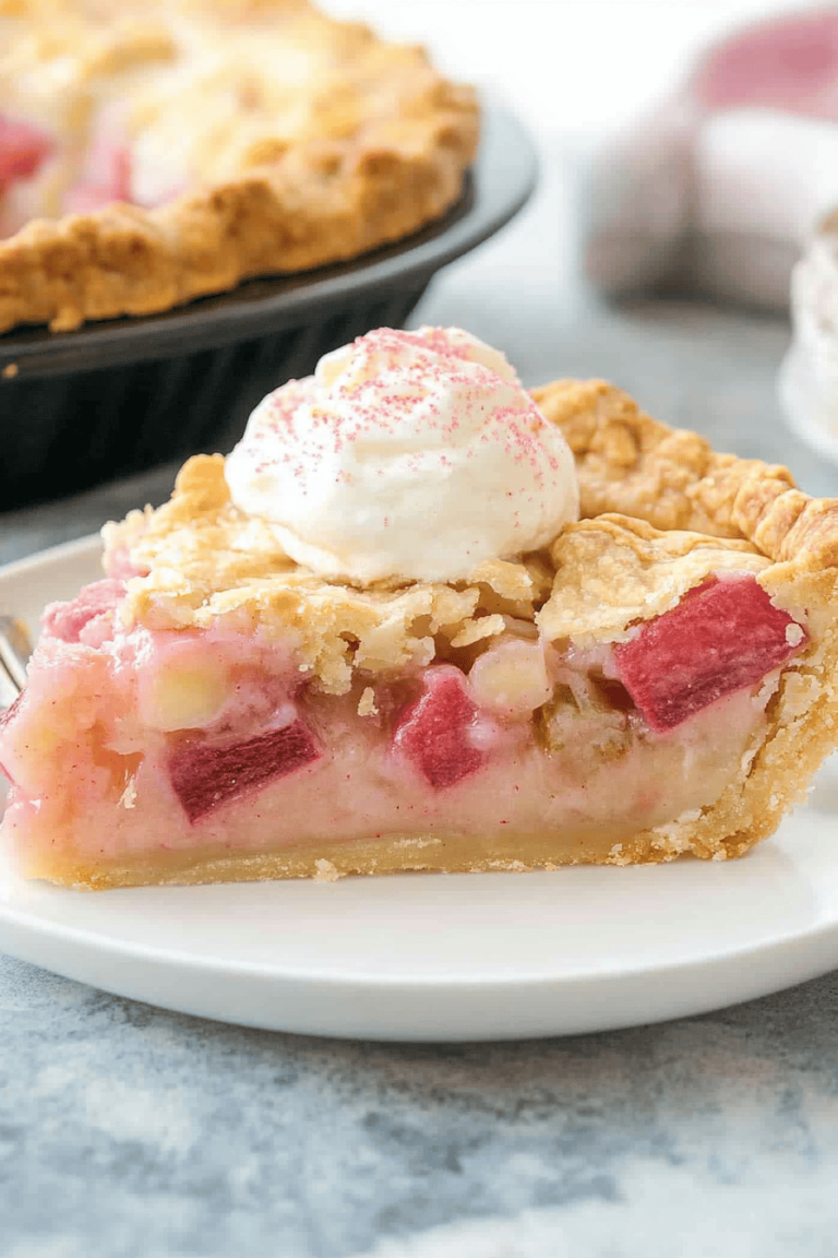 Easy Rhubarb Cream Pie Recipe