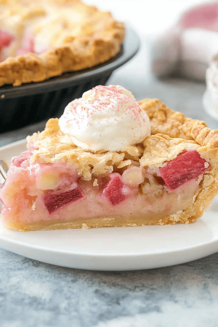 Easy Rhubarb Cream Pie Recipe