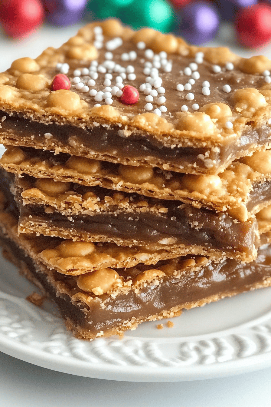 Easy Ritz Cracker Toffee Recipe Final Dish Presentation