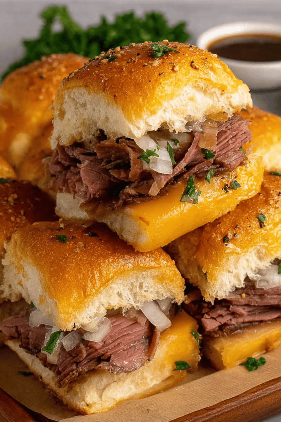 Easy Roast Beef Sliders Recipe Final Dish Presentation