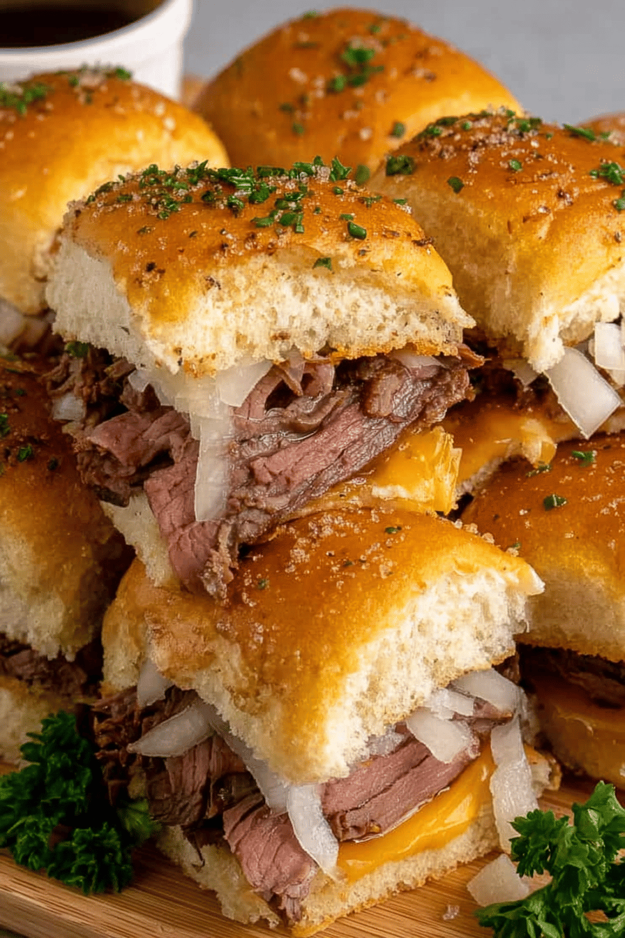 Easy Roast Beef Sliders Recipe Final Dish Presentation