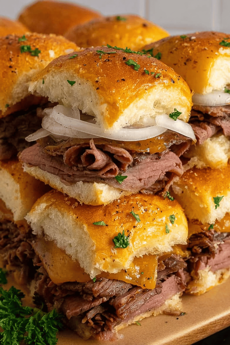 Easy Roast Beef Sliders Recipe ingredients